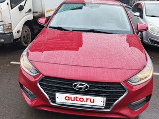2019 Hyundai Solaris II, красный, 1150000 рублей, вид 2