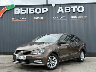 2017 Volkswagen Polo V Рестайлинг, коричневый, 1499000 рублей, вид 1