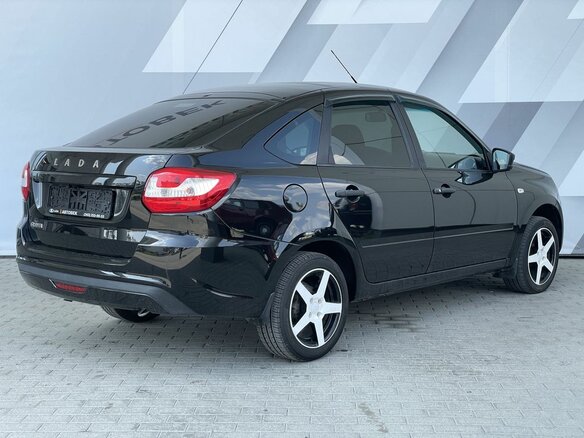 2019 Lada (ВАЗ) Granta I Рестайлинг, чёрный - вид 4