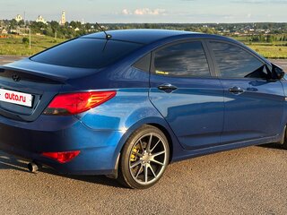 2015 Hyundai Solaris I Рестайлинг, синий, 1050000 рублей, вид 4