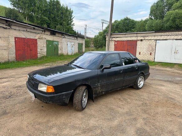 1991 Audi 80 IV (B3), чёрный