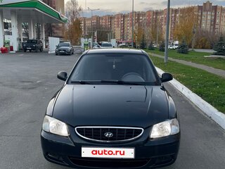 2008 Hyundai Accent ТагАЗ II, чёрный, 349000 рублей, вид 1