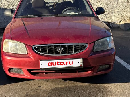 2004 Hyundai Accent ТагАЗ II, красный, 310000 рублей, вид 2