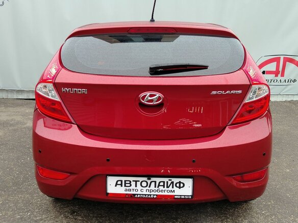 2013 Hyundai Solaris I, красный, 699000 рублей - вид 6