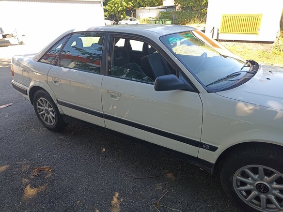 1992 Audi 100 IV (C4), белый, 350000 рублей - вид 1