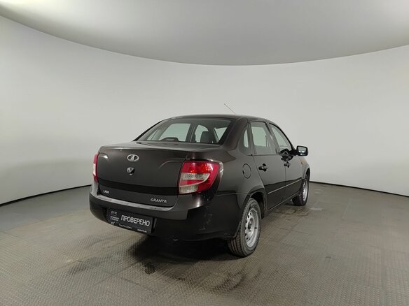 2013 Lada (ВАЗ) Granta I, коричневый, 255000 рублей - вид 4