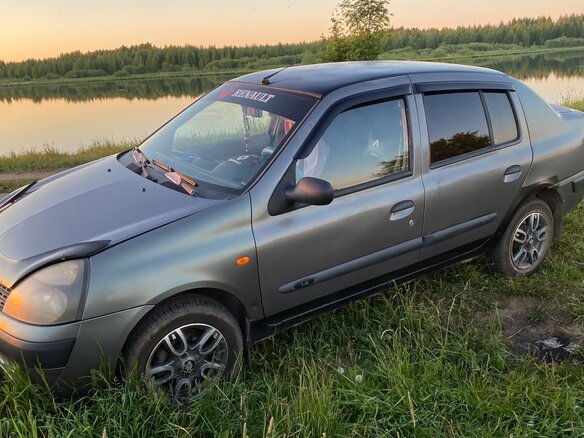 2004 Renault Symbol I Рестайлинг, серый, 380000 рублей - вид 6