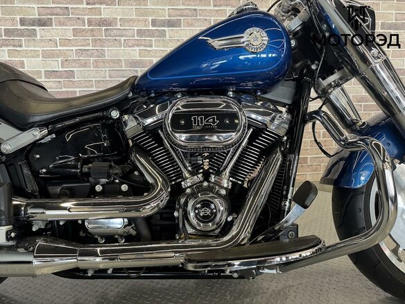 2022 Harley-Davidson Fat Boy, синий - вид 4