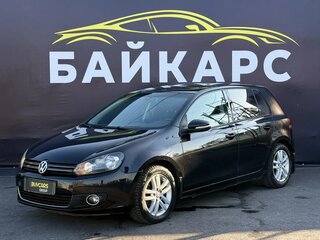 2012 Volkswagen Golf VI, чёрный, 983000 рублей, вид 1