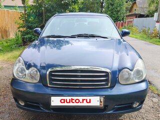 2006 Hyundai Sonata ТагАЗ IV (EF) Рестайлинг, синий, 600000 рублей, вид 1