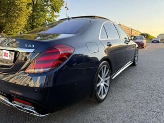 2018 Mercedes-Benz S-Класс AMG 63 AMG Long III (W222, C217) Рестайлинг, синий, 8800000 рублей, вид 3