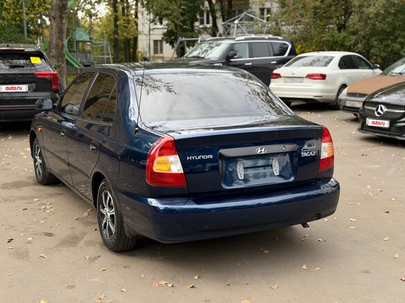 2009 Hyundai Accent ТагАЗ II, синий, 450000 рублей - вид 6
