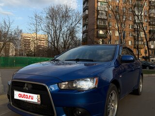 2012 Mitsubishi Lancer X Рестайлинг, синий, 850000 рублей, вид 5