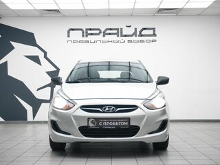 2012 Hyundai Solaris I, серебристый, 849900 рублей, вид 2