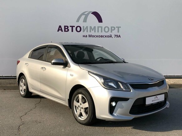 2019 Kia Rio IV, серебристый, 1320000 рублей - вид 2