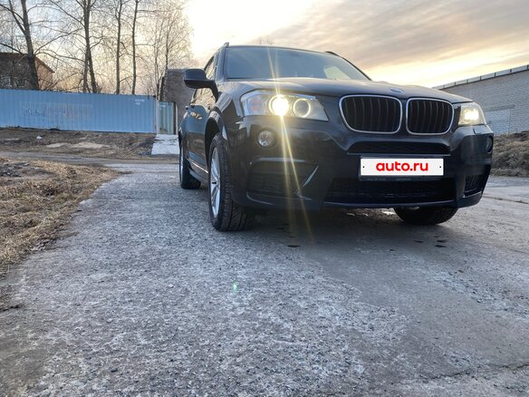2012 BMW X3 20d xDrive II (F25), синий, 2200000 рублей - вид 3