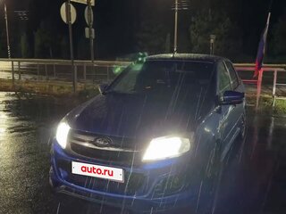 2017 Lada (ВАЗ) Granta Sport I, синий, 1050000 рублей, вид 4