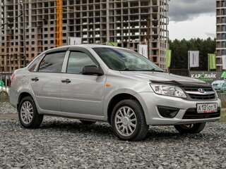 2015 Lada (ВАЗ) Granta I, серебристый, 409000 рублей, вид 4