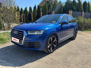 2016 Audi Q7 II (4M), синий, 4249000 рублей, вид 1