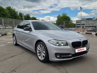 2015 BMW 5 серии 520d VI (F10/F11/F07) Рестайлинг, серебристый, 2850000 рублей, вид 2