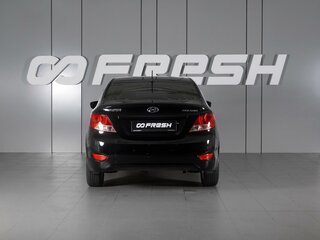 2013 Hyundai Solaris I, чёрный, 898000 рублей, вид 4