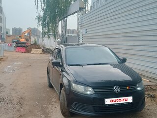 2012 Volkswagen Polo V, чёрный, 560000 рублей, вид 3