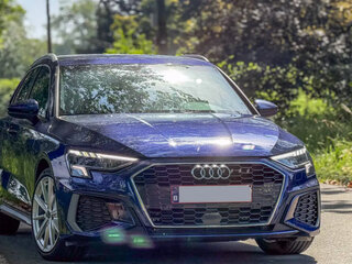 2024 Audi A3 Sportback 35 TFSI IV (8Y), синий, 2100000 рублей, вид 2