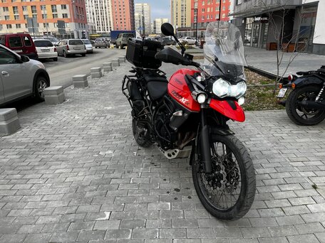 2015 Triumph Tiger 800, красный, 765000 рублей, вид 4