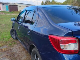 2014 Renault Logan I Рестайлинг, синий, 750000 рублей, вид 2