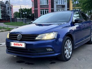 2018 Volkswagen Jetta VI Рестайлинг, синий, 1535000 рублей, вид 1