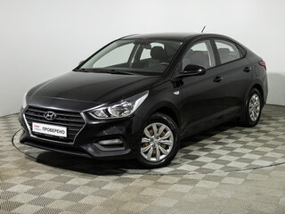 2018 Hyundai Solaris II, чёрный, 999700 рублей, вид 1