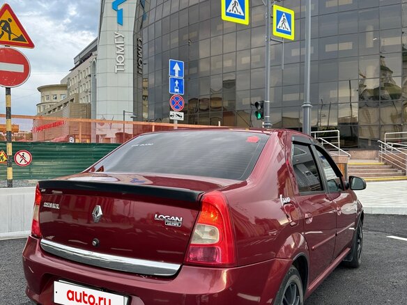 2012 Renault Logan I Рестайлинг, красный, 535000 рублей - вид 9