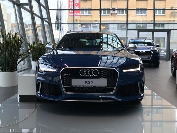 2016 Audi RS 7 performance I (4G) Рестайлинг, синий - вид 2