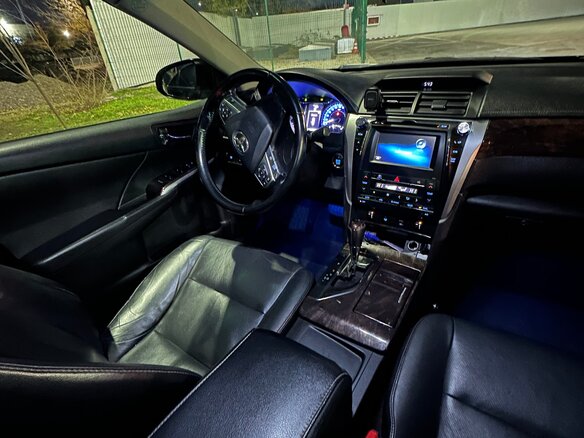 2015 Toyota Camry US Market VII (XV50) Рестайлинг, чёрный, 1900000 рублей - вид 6