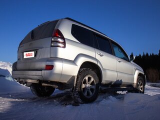 2008 Toyota Land Cruiser Prado 4-speed 120 Series Рестайлинг, серебристый, 2500000 рублей, вид 4