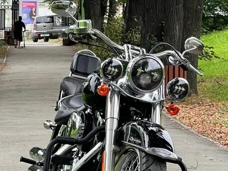 2013 Harley-Davidson Softail Deluxe, чёрный, 1197000 рублей, вид 1