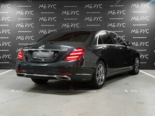 2018 Mercedes-Benz S-Класс 450 Long VI (W222, C217) Рестайлинг, чёрный, 4450000 рублей, вид 3