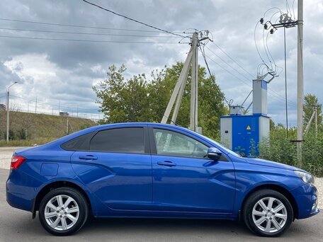 2021 Lada (ВАЗ) Vesta I, синий, 1020000 рублей, вид 3