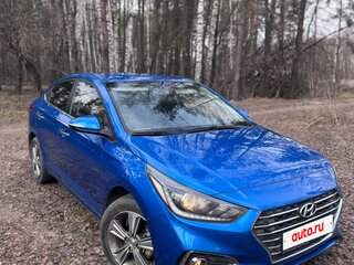 2018 Hyundai Solaris II, синий, 1450000 рублей, вид 1