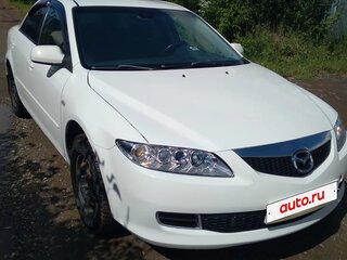 2006 Mazda 6 I (GG) Рестайлинг, белый, 400000 рублей, вид 3