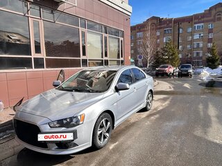 2012 Mitsubishi Lancer X Рестайлинг, серебристый, 800000 рублей, вид 2