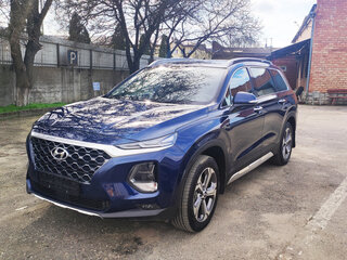 2020 Hyundai Santa Fe IV, синий, 3350000 рублей, вид 3
