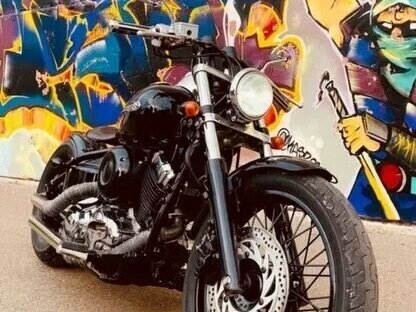 1997 Yamaha XVS400 Drag Star, чёрный, 380000 рублей - вид 1