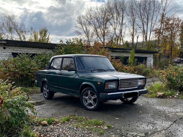 2007 Lada (ВАЗ) 2107, зелёный, 135000 рублей