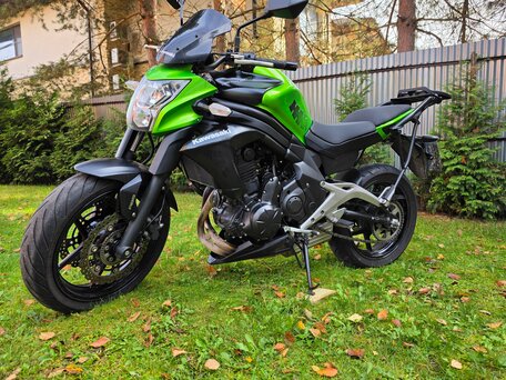 2013 Kawasaki ER-6N, зелёный, 499000 рублей, вид 2