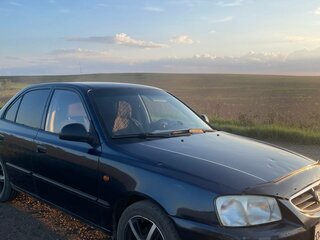 2007 Hyundai Accent ТагАЗ II, синий, 300000 рублей, вид 3