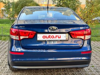 2015 Kia Rio III Рестайлинг, синий, 880000 рублей, вид 2