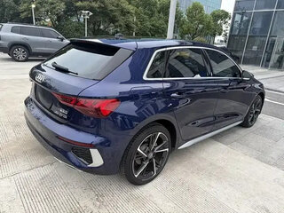 2022 Audi A3 Sportback 35 TFSI IV (8Y), фиолетовый, 2146099 рублей, вид 4