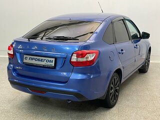 2019 Lada (ВАЗ) Granta I Рестайлинг, синий, 710000 рублей, вид 4