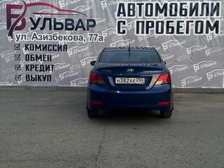 2016 Hyundai Solaris I Рестайлинг, синий, 990000 рублей, вид 5